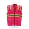 RADYAN® High Visibility Multi Pocket Safety Vest with Reflective Stripes Zipper Front